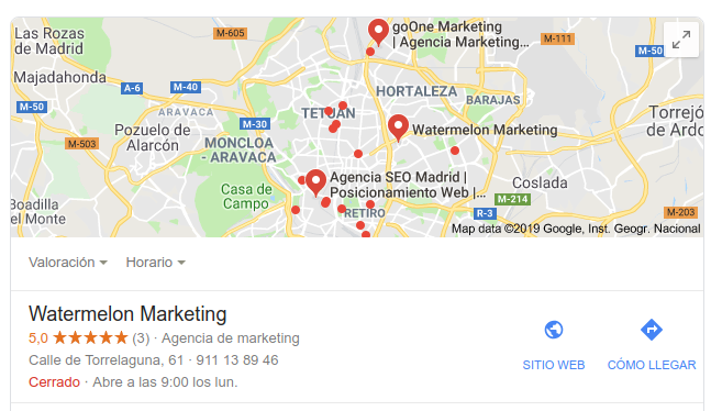 reseñas en Google